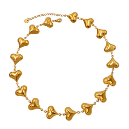 Heart to Heart Collarbone Chain Necklace